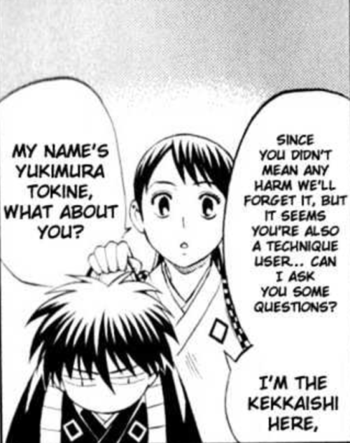 sumimurasumiko:the way she’s holding him… first u imply he’s not a kekkaishi and 