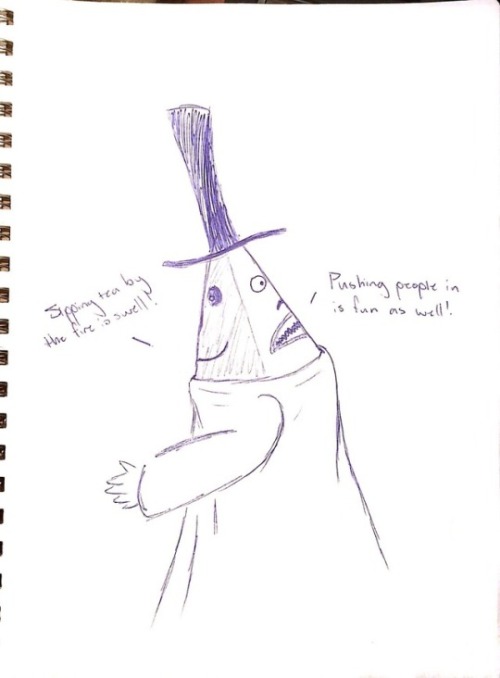 Day 13: the Mayor from Nightmare before Christmas as Quirrell/Voldemort from AVPM