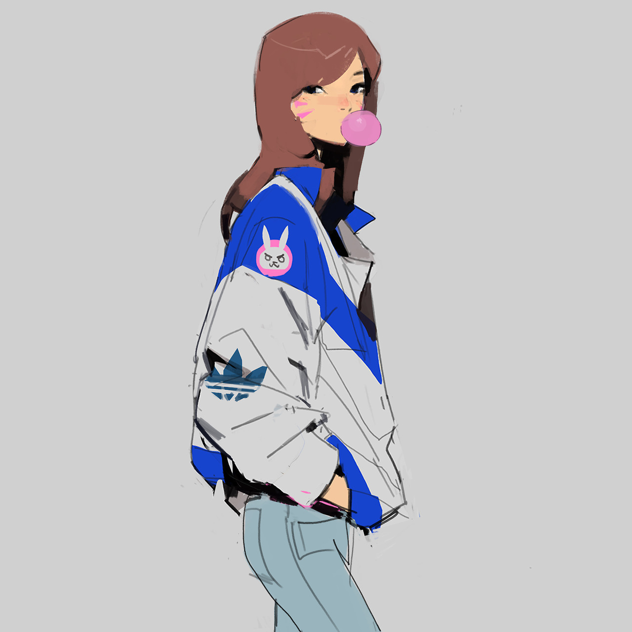 samuelyounart: 55. Dva 56. Mercy 57. Tracer Overwatch fashion week :P 