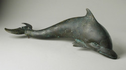 ancientpeoples:  Bronze dolphin, 34 cm long (13 in)  Greece, 300 B.C. - A.D. 100  Source: LACMA