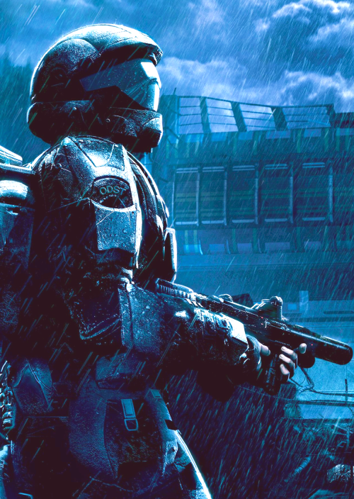 svnbreaker:  ODST’s. For we-are-odst    ”Helljumper, helljumper, where you been? Feet first into hell then back again! When I die please bury me deep! Fix my MA5 down by my feet!”  Orbital Drop Shock Troopers