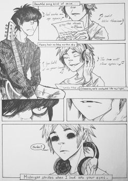 xxkaibutsukoxx:  One page comic for a one word prompt “Midnight”