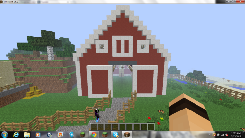 I think this is the best barn I’ve ever made in Minecraft :D