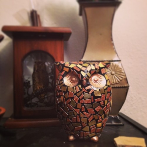 diy mosaic owl. #owlheart || #vsco #vscocam