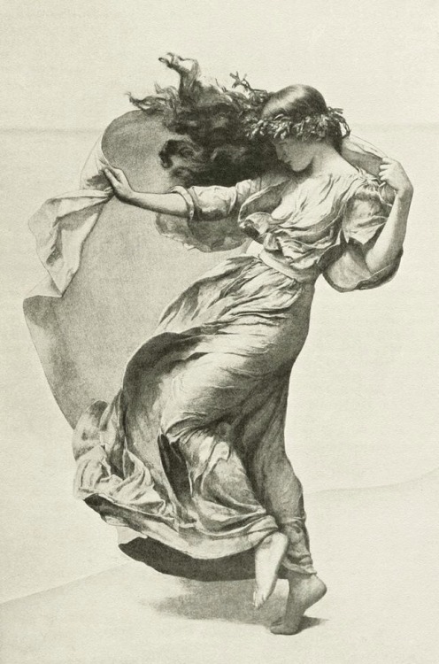a-little-bit-pre-raphaelite:Draped Figure on a Wind-Swept-Sea-Shore 1906 by Marianne H. Robilliard i
