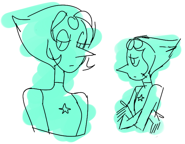 k-riggy:    pearl is not impressed!! wonder wat amethyst did this time  