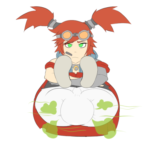 repulsiveprecursor:  Commissioned by Boulepi who wanted a flat color of Gaige from Borderlands farti