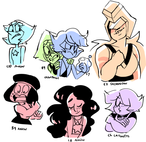 onefell:  the requests of acebots gladhezded gaybirdma olgipolgi srfrogfan catgutts + some anons! This wasn’t even half of them, I’ll try to get more done! 