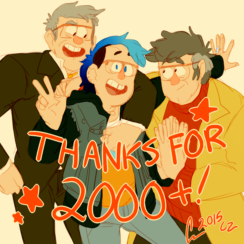 vermillionsketcher:  i reached 2000+ followers last night! thanks guys!!