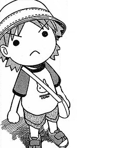 2000yearoldhoneycake:vimbry: grumpy. cranky even. [ID: 5 unconnected panels of Yotsuba from the mang