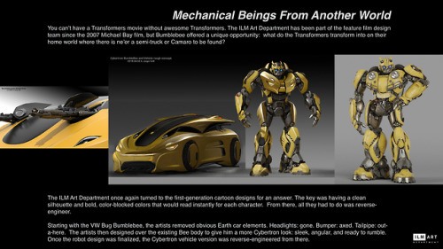 apodemusalba: k-gufureblog: ILM Bumblebee movie More artwww.ilm.com/visual_development/bumbl