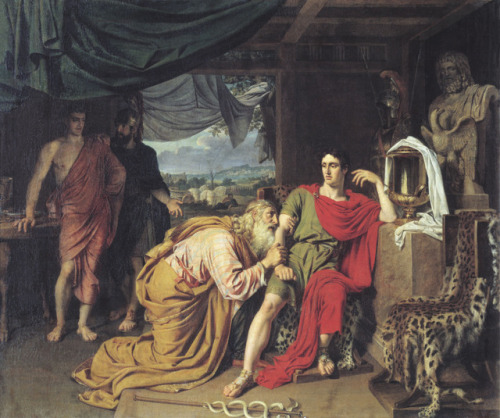 Priam Begging the Body of Hector from Achilles, Alexander Ivanov, 1824