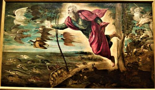 The Creation of the Animals, Jacopo Tintoretto, 1550-53, [3810x2213], Gallerie dell'Accademia in Ven