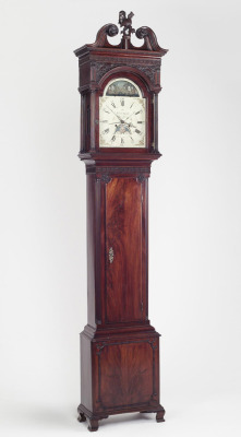 philamuseum:  Tick-tock, tick-tock. What stories does this gorgeous clock have to tell? Find out during our Spotlight Gallery Conversations this Thursday, Friday, or Saturday at 11:00 a.m.Tall Case Clock, 1773–80, made by George Pickering