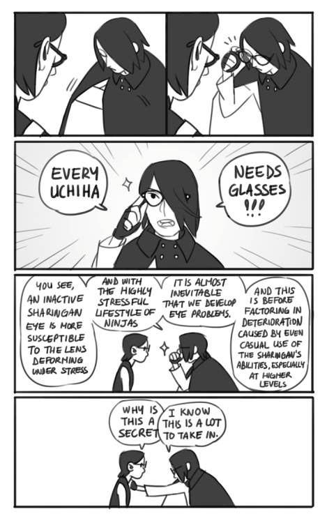 mousathe14:collarpoints:if only all uchiha secrets were this simple“Because glasses make you look li