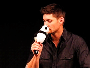 royalcas:  Jensen and his panda (×) 