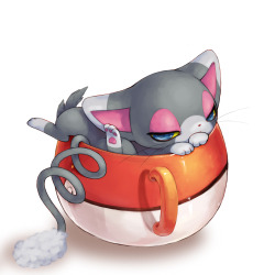 alternativepokemonart:  Artist Glameow by