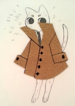 pinkmilkbutt: cats in coats 