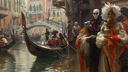 The Costume Party In Venice