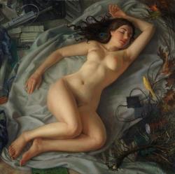 justineportraits:Patricia Watwood       Sleeping Venus    2013