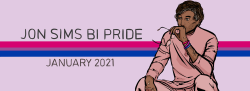 jonsimsbipride:[ID: a promo banner of jonathan sims from the magnus archives. he’s a jewish indian m