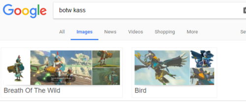 magicalcrossing:  If you google “botw kass”, revali shows up but it doesn’t say hi