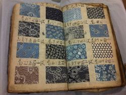 Old Pattern book of Japanese textiles at the Ashmolean Museum