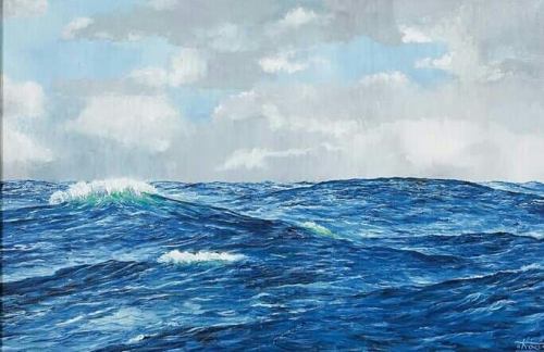 Seascape   -  Tibor Koos   1988Swedish  1923-1999Oil on canvas