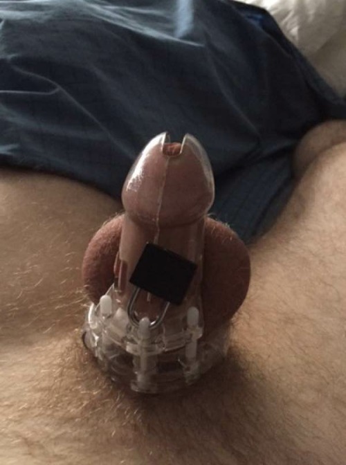 bdsmboy26: This boy wanted to experience being locked in chastity by a keyholder, meaning not holding the key himself like he had been doing at times.  It’s just not the same when a boy can unlock himself the minute he gets horny.  I often say it’s