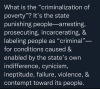 liberalsarecool:Criminalizing poverty is a pillar of capitalism. 