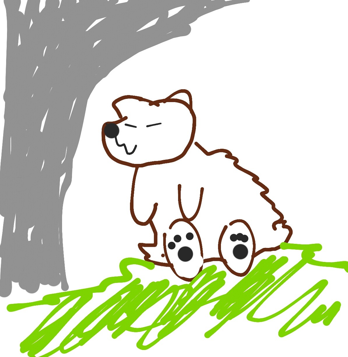 cobalt-borealis:artemispanthar i drew you a bear i hope your week gets better  !!!!