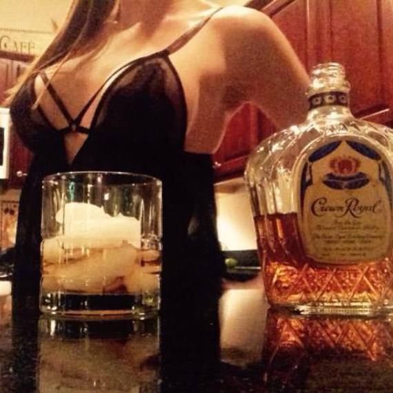 ig-ba:  It’s cocktail time. #happyhour #crown #crownroyal #becauseboobs #fakeboobs