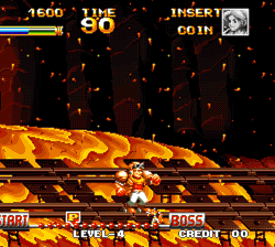 obscurevideogames:  red hot lava - Top Hunter: Roddy &amp; Cathy  (SNK - Neo Geo - 1994)   