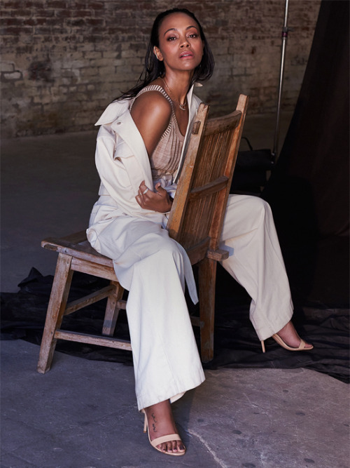 flawlessbeautyqueens:Zoe Saldana photographed by Hudson Taylor for WhoWhatWear (2019)