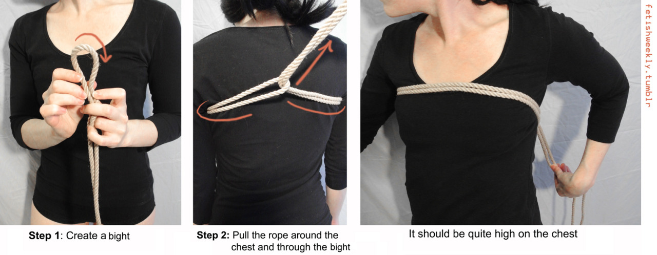 diary-of-a-switch:  fetishweekly:  Shibari Tutorial: Pearl Harness &amp; Wrist