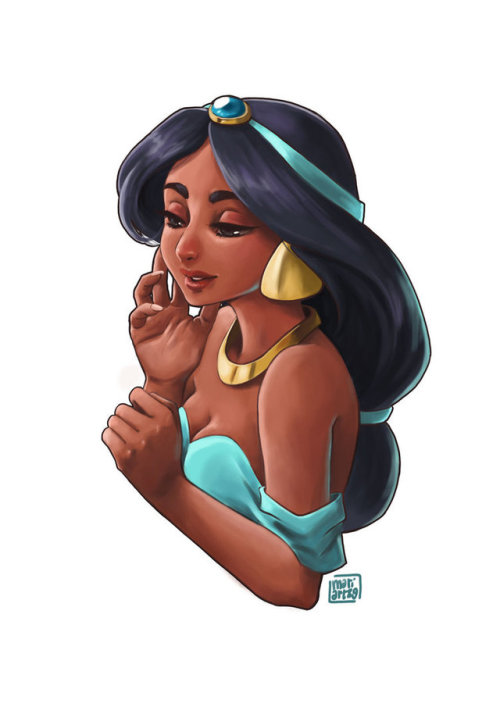 princessesfanarts:Jasmine by Mariart89 
