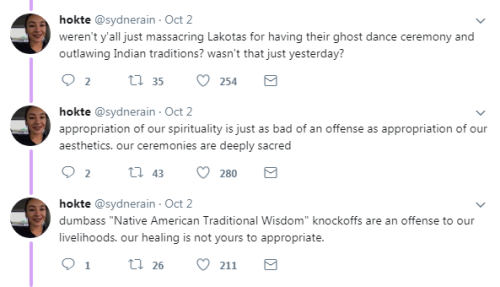 cartnsncreal:  White people stripped themselves of everything but money Then want to be mad at Indians for having spirit animals, Mexicans for la Raza, Black people for soul… 