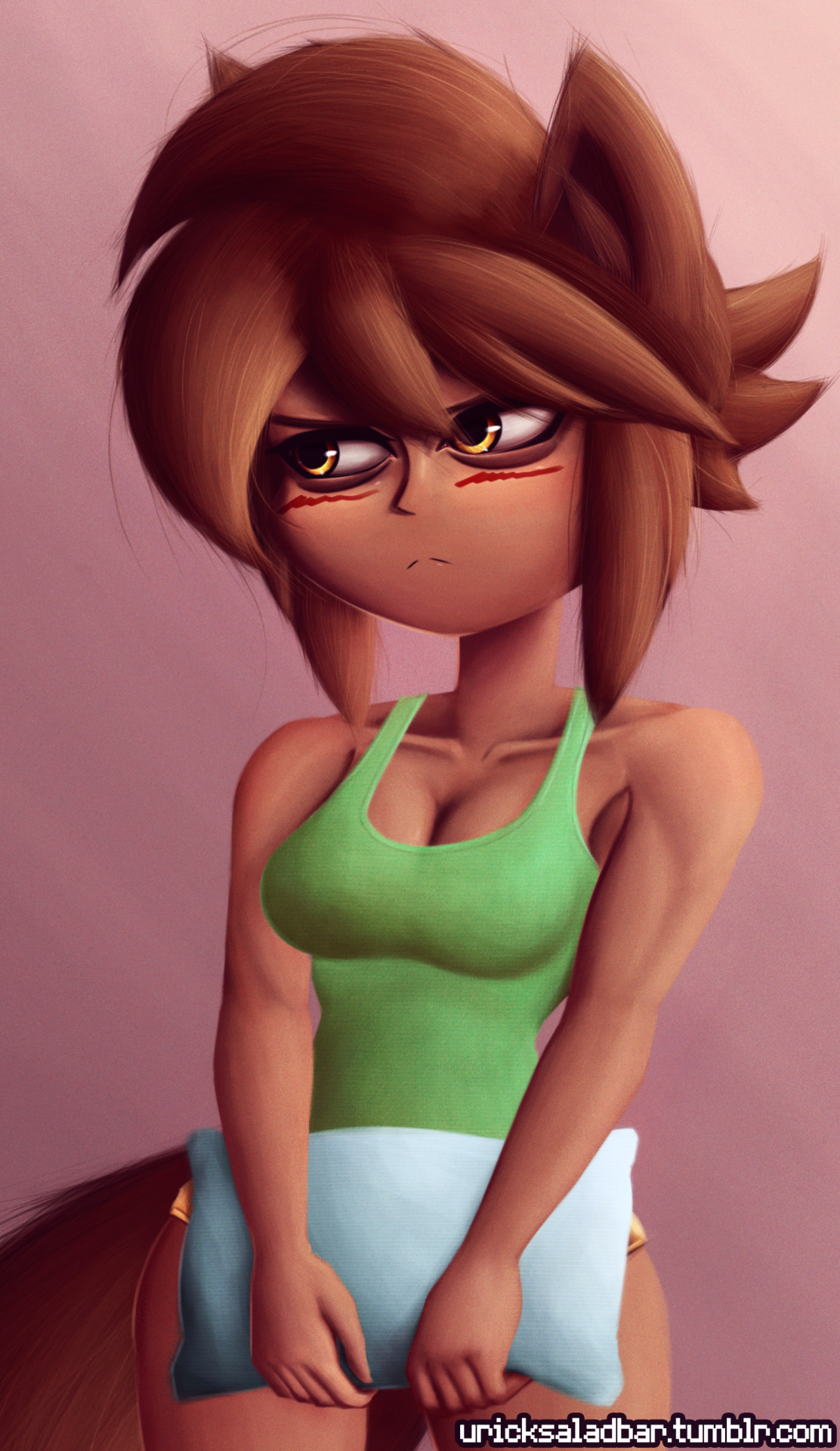 uricksaladbar:    PlagueofGripes - Sleepy ImoyaA second piece of one of @plagueofgripes‘