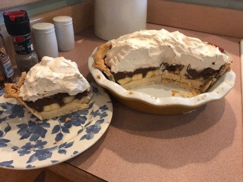 Chocolate banana cream pie for Penny’s birthday