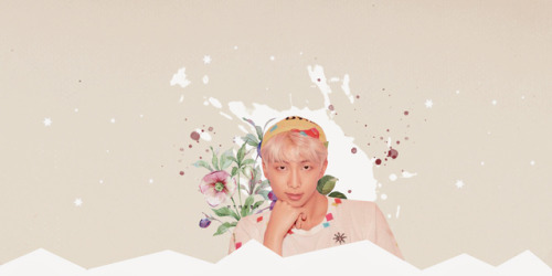 RM - Boy with Luv - Headerscredits xlike or reblog if using; my edits; don’t claim as yours1.: