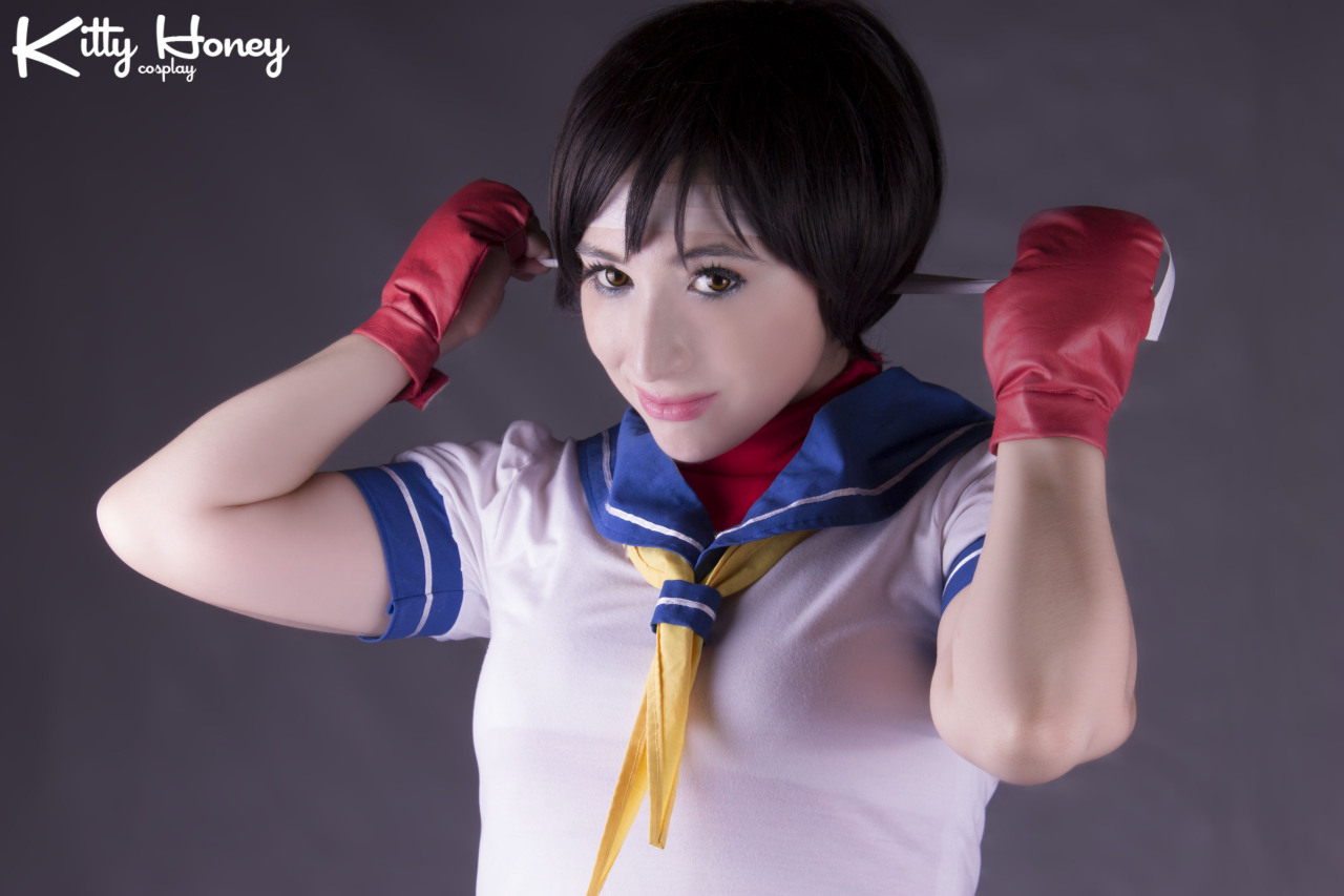 savingthrowvssexy:  I’m a Fighter (Sakura Kasugano cosplay) by Kitty-Honey   