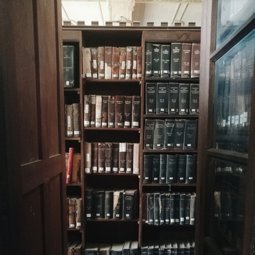 thecornercoffeeshop:Hidden corners of my college library.