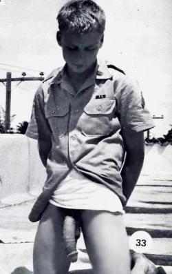 ilovintagestuff:  donny in service. click name tag for more pics of him in uniform and younger 