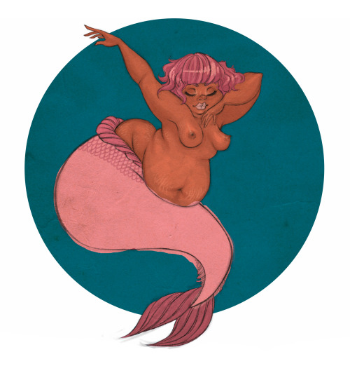 queenmerbabe:Here’s my WIP of Marley the Mermaid for that person. I want her hair to be lighter but 