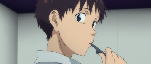 kaworusfreshkicks: there it is. the cutest shinji ikari to ever exist. just look at his lil bed head