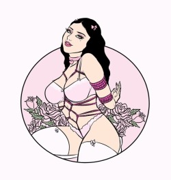 krybaby666: Artwork of me!  🎀            Krybaby666           🎀  by @localsuccubus