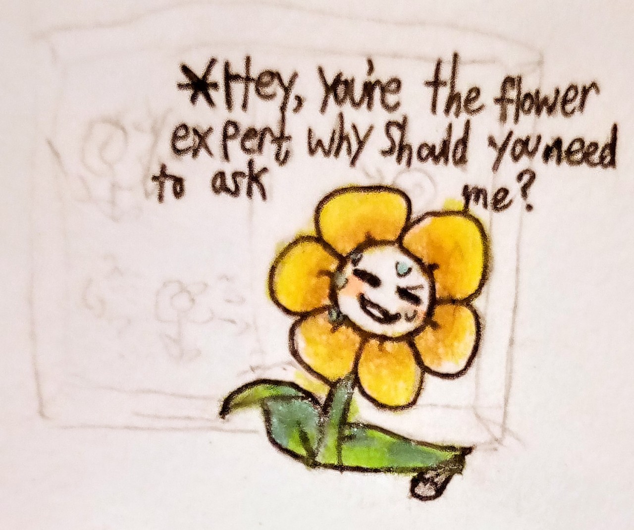 Undertale fan art flowey the flower  Undertale, Undertale drawings, Flowey  the flower