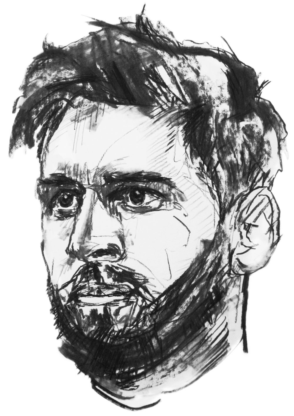 Laïs — Lionel Messi Drawing on paper, 50 x 60 cm, 2018