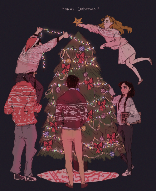 trueka - some teen mages in christmas sweaters - -)I love this SO...