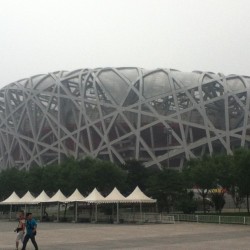 Beijing Olympic Stadium. Impressed. #Beijing #Olympic #China #北京 #鸟巢